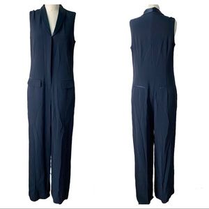 Worth New York Navy Evening Jumpsuit